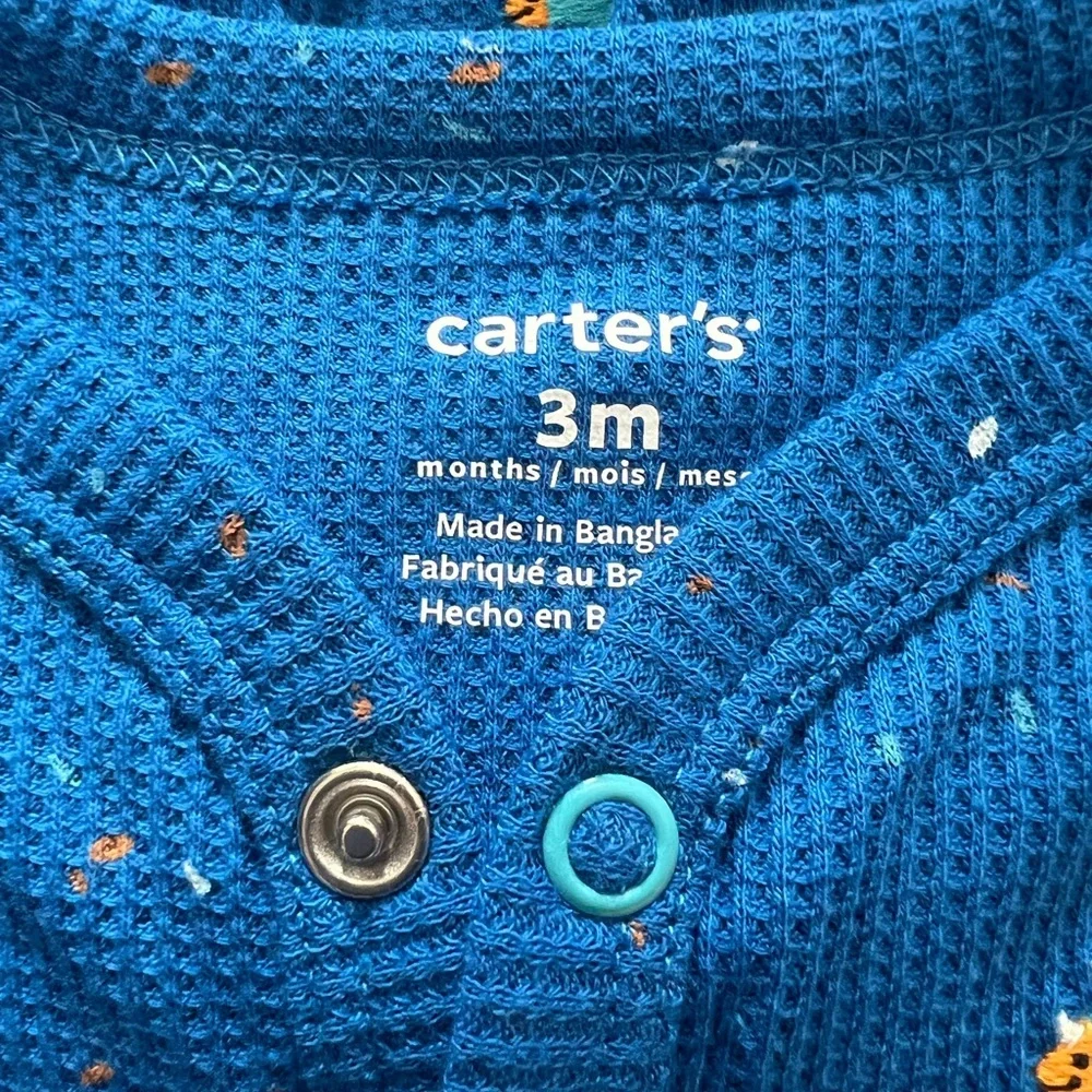 Carters -  Baby Dinosaur Snap-Up Thermal Sleep & Play‎ Pajamas